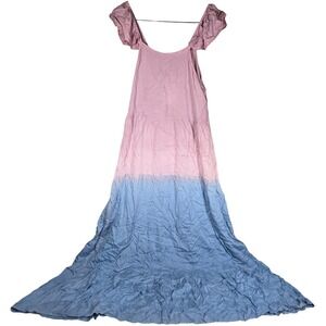Raviya Maxi Beachwear Cover Up in Mauve Ombre M‎ NWT